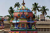 The great Chola temples of Tamil Nadu - The Sri Ranganatha Temple of Srirangam. Views from the roof of the mandapa. 